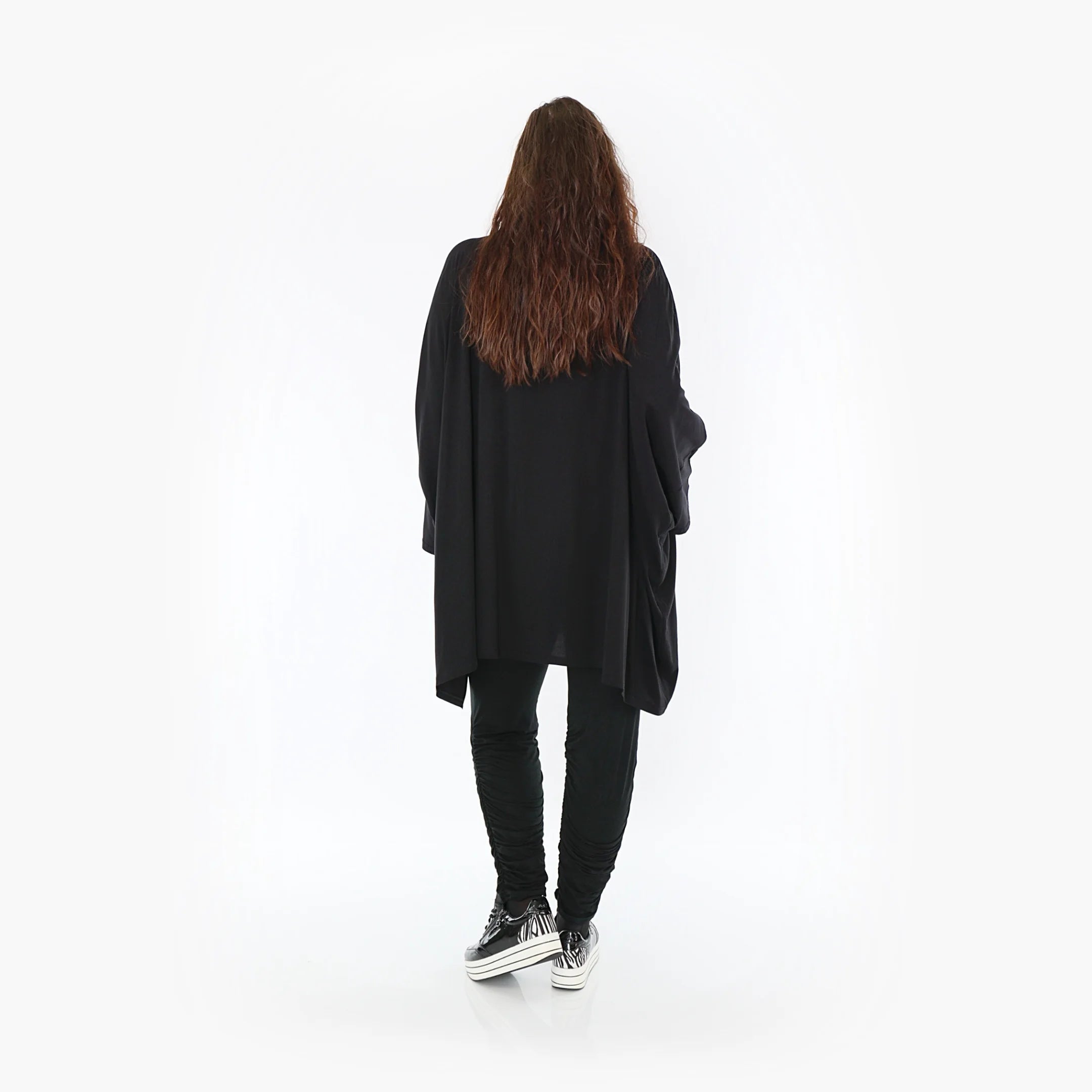  AKH Fashion Bluse in kastiger Form, aus Viskose, 1380.06991, Schwarz, Schick, Modern