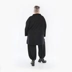  AKH Fashion Jacke in kastiger Form, aus Viskose, 1405.07006, Schwarz, Schick, Modern