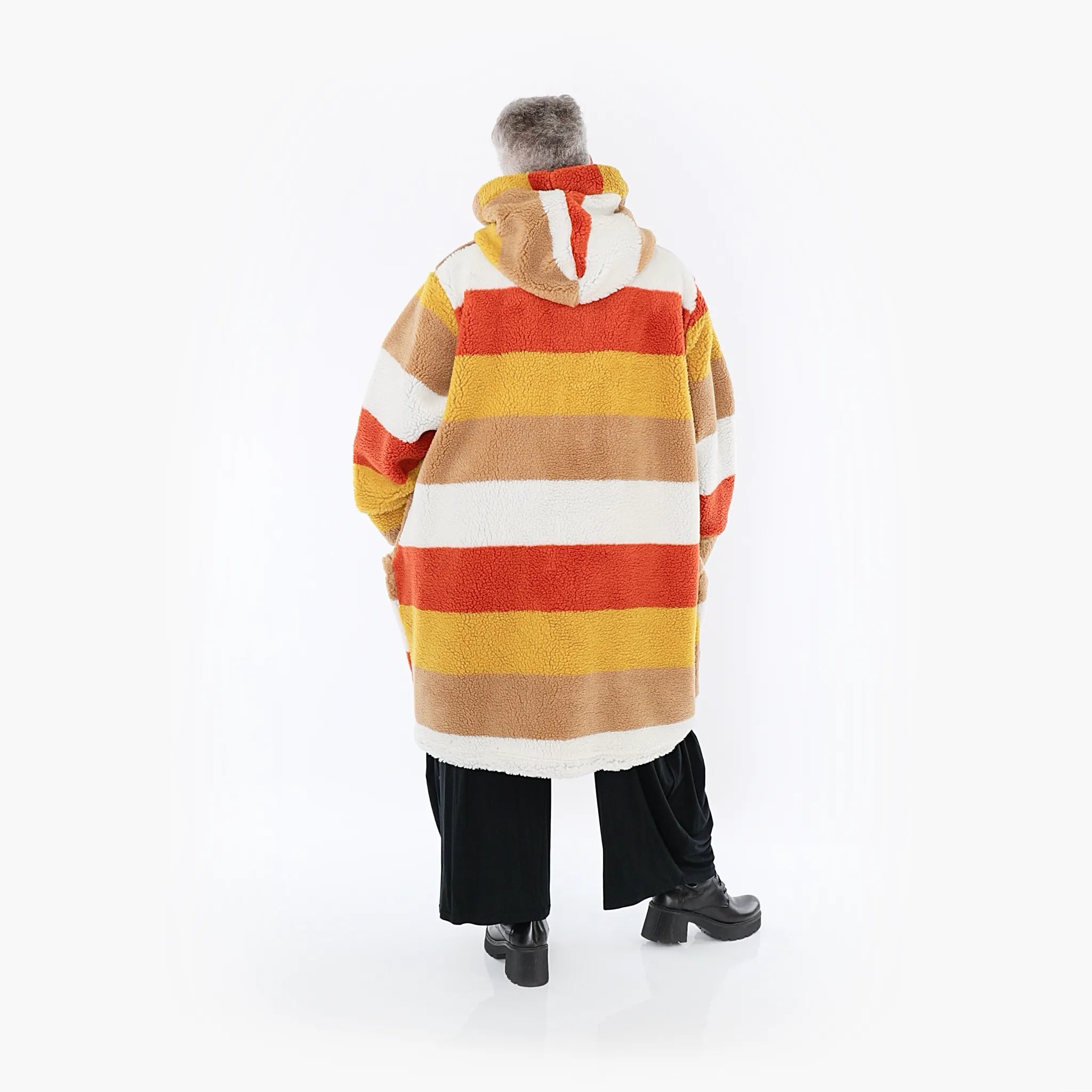  Ballonjacke von AKH Fashion aus Materialmix, 1412.06690, Rost-Senf-Cognac, Kariert