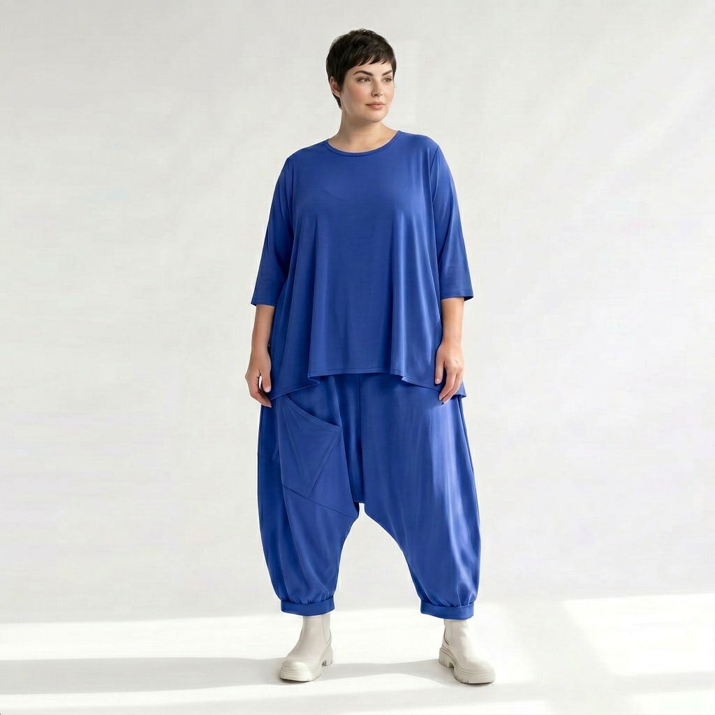 Haremshose von AKH Fashion aus Materialmix, ausgefallene, zeitlose Lagenlook Mode