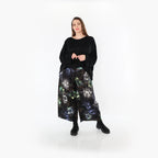  Marlene Hose von AKH Fashion aus Viskose, 1491.07070, Schwarz/Blau/Multi, Blumen, Schick