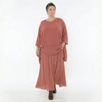 A-Form Rock von AKH Fashion aus Viskose, 1576.07186, Mauve, Ausgefallen, Zeitlos, Schick