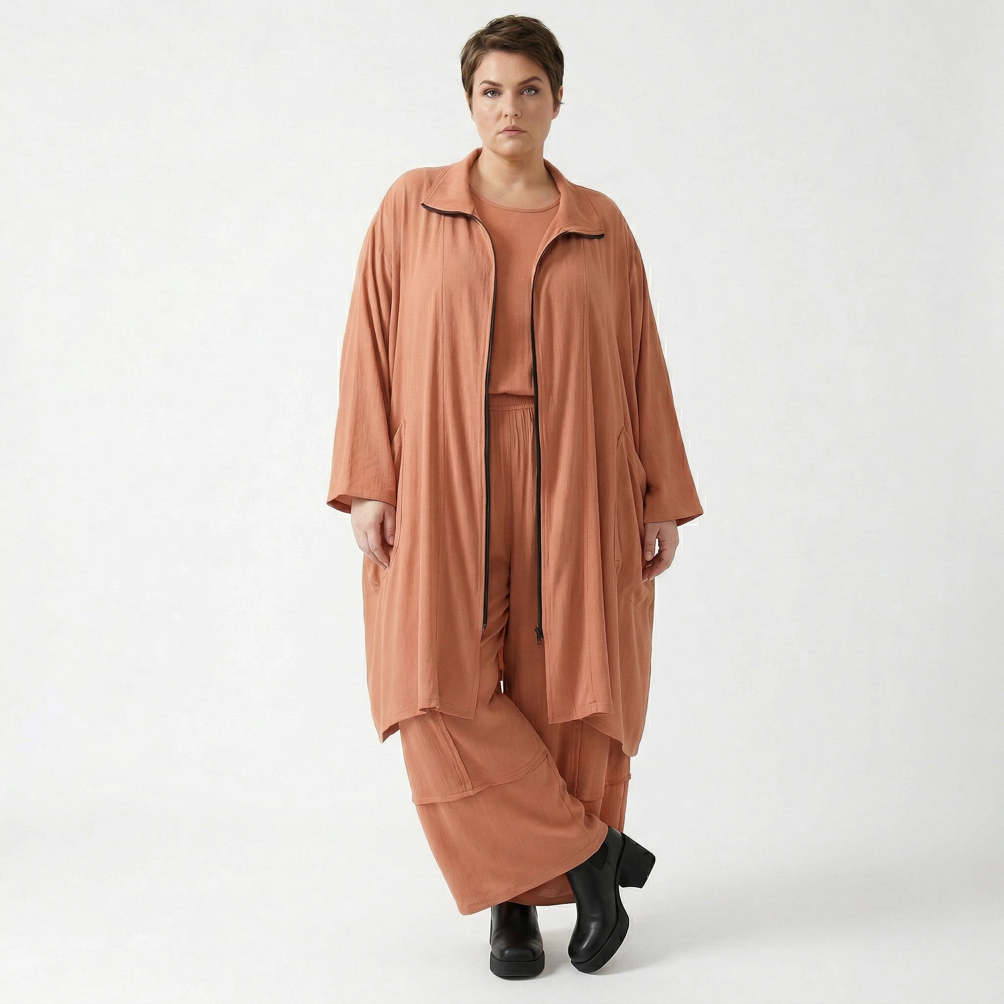 Ballonhose von AKH Fashion aus Viskose, 1576.07189, Mauve, Ausgefallen, Zeitlos, Schick