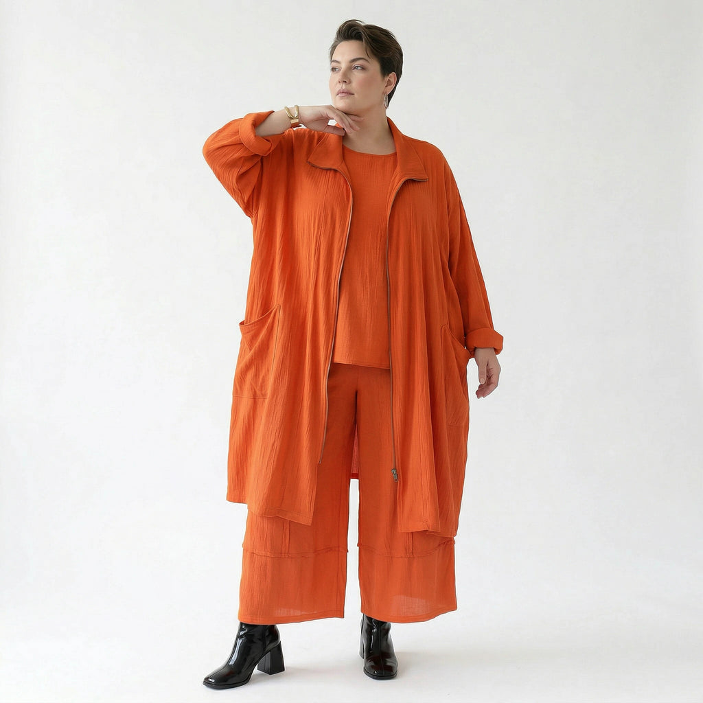 Ballonhose von AKH Fashion aus Viskose, 1576.07189, Orange, Ausgefallen, Zeitlos, Schick