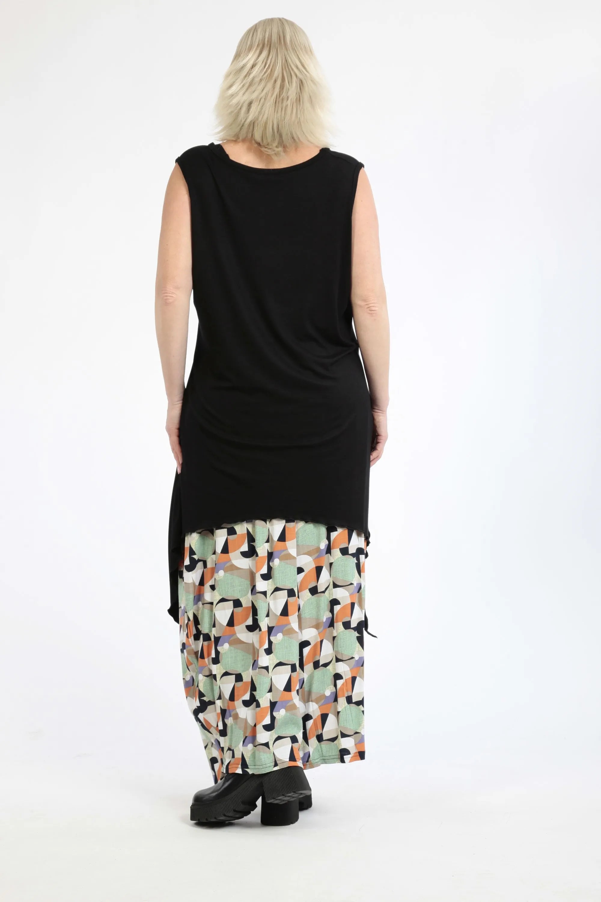  Ballonhose von AKH Fashion aus Viskose, 1251.08069, Lime-Grün-Orange, Grafik, Schick