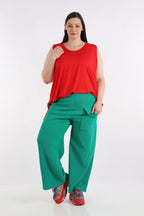  AKH Fashion Hose in gerader Form, aus Baumwolle, 1252.06907, Grün, Schick, Modern, Bequem