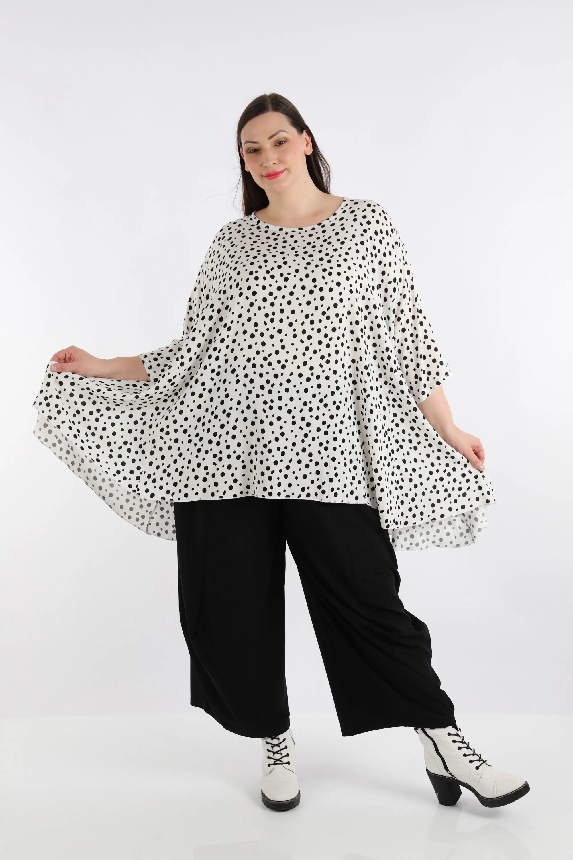 A-Form Shirt von AKH Fashion aus Viskose, ausgefallene, zeitlose Lagenlook Mode