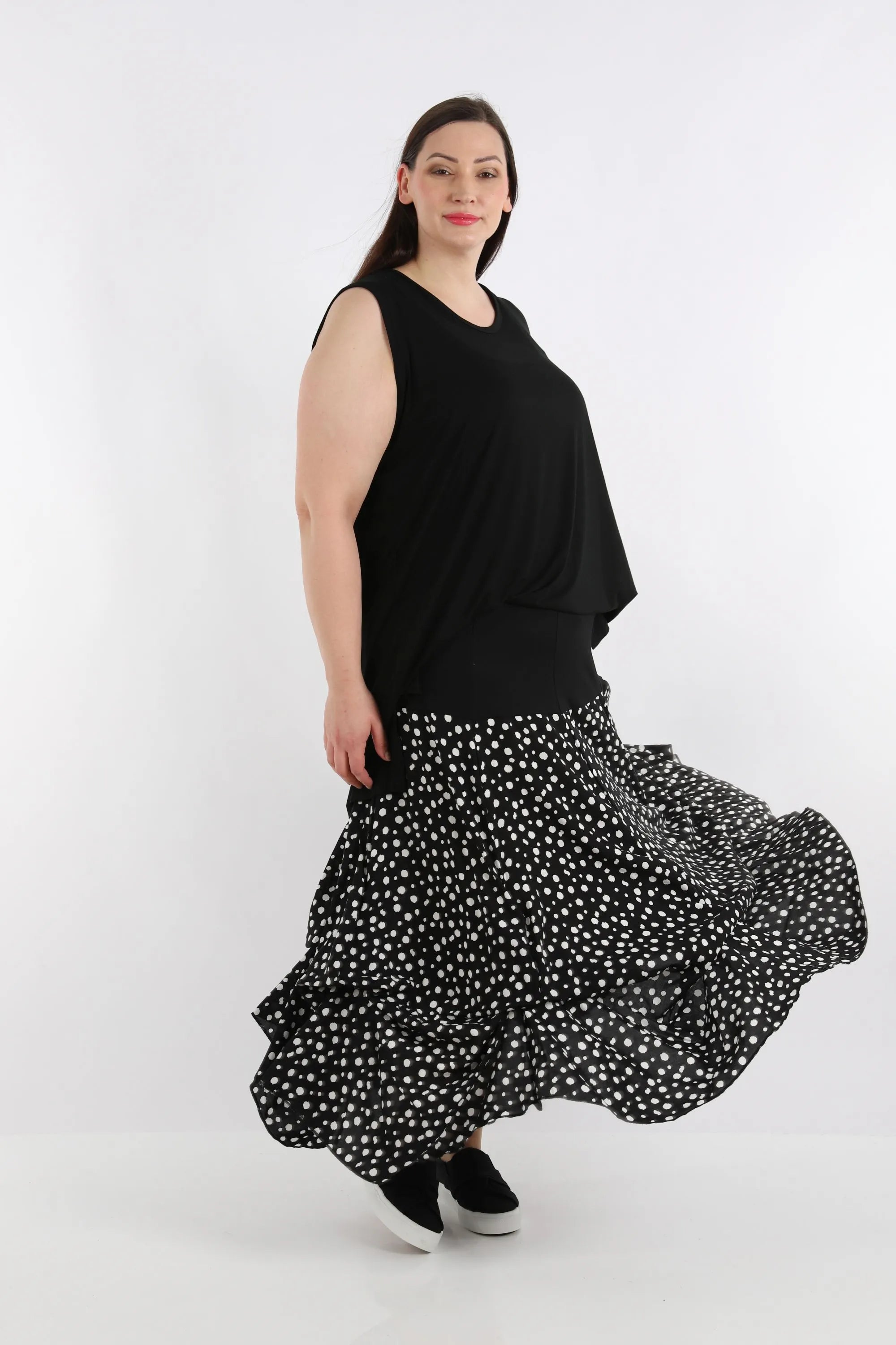 Ballonrock von AKH Fashion aus Viskose, ausgefallene, zeitlose Lagenlook Mode