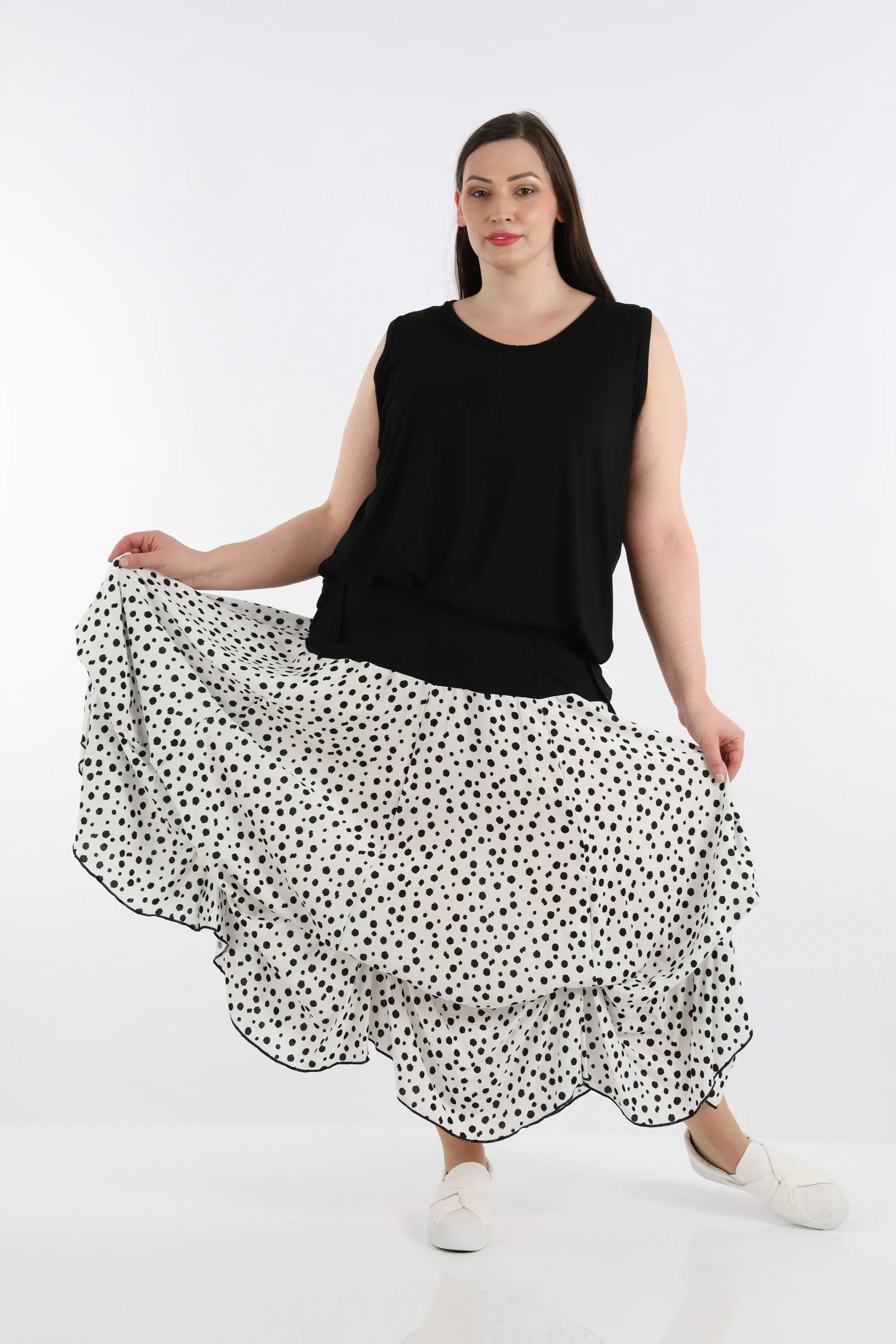 Ballonrock von AKH Fashion aus Viskose, ausgefallene, zeitlose Lagenlook Mode