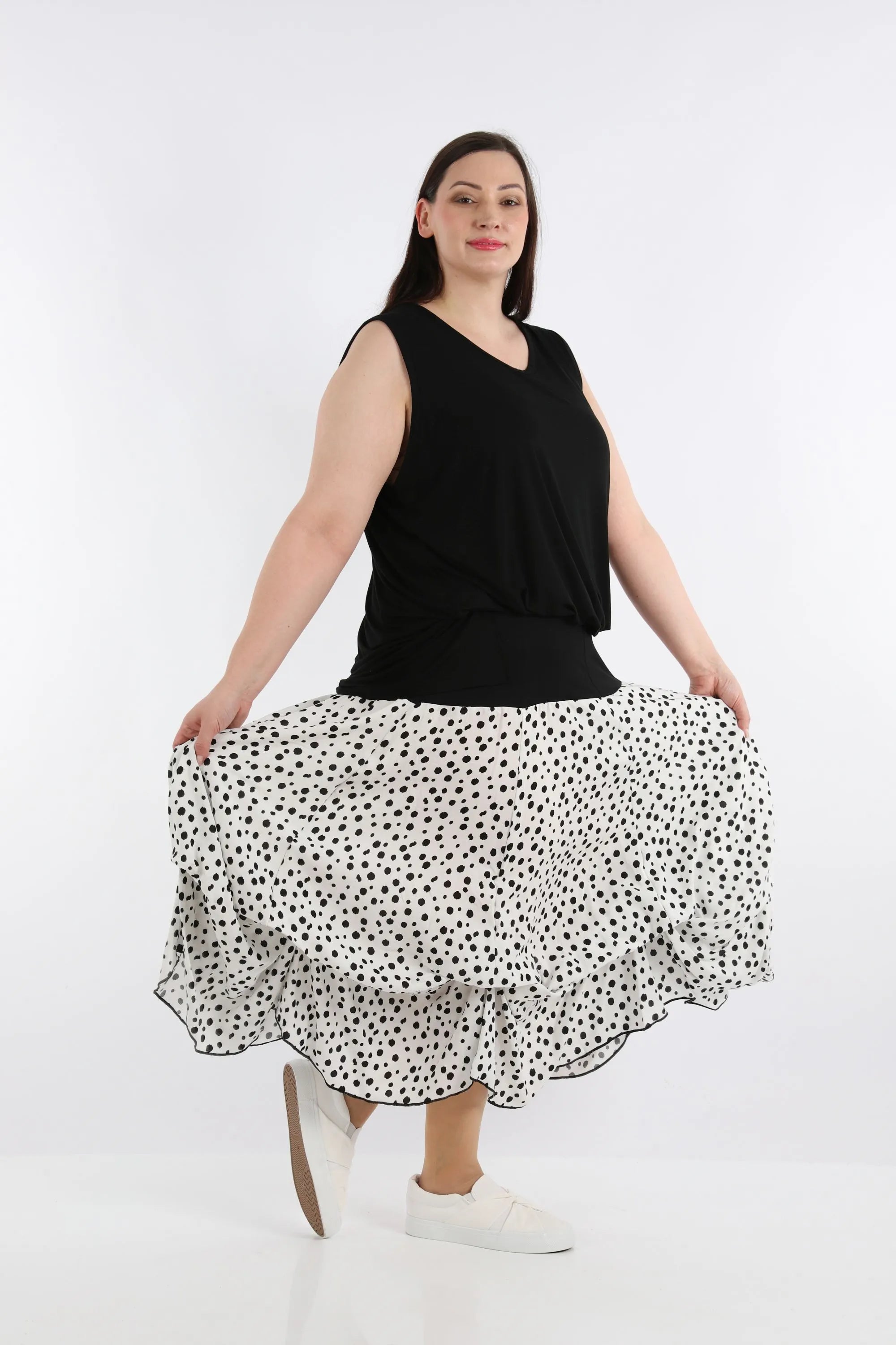 Ballonrock von AKH Fashion aus Viskose, ausgefallene, zeitlose Lagenlook Mode