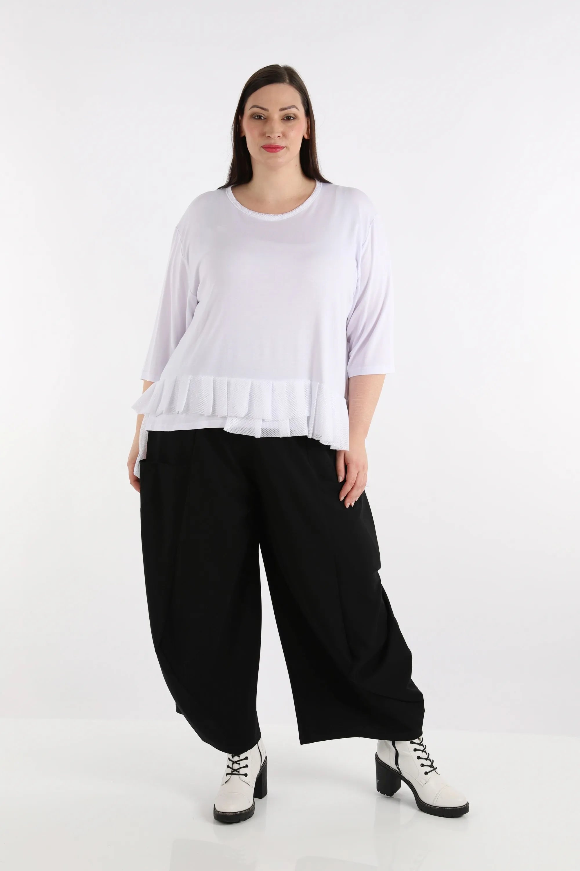  A-Form Shirt von AKH Fashion aus Viskose, 1274.06923, Weiß, Schick, Modern, Bequem