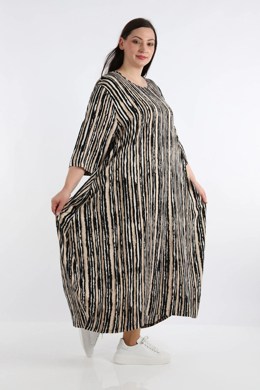 Ballonkleid von AKH Fashion aus Viskose, ausgefallene, zeitlose Lagenlook Mode