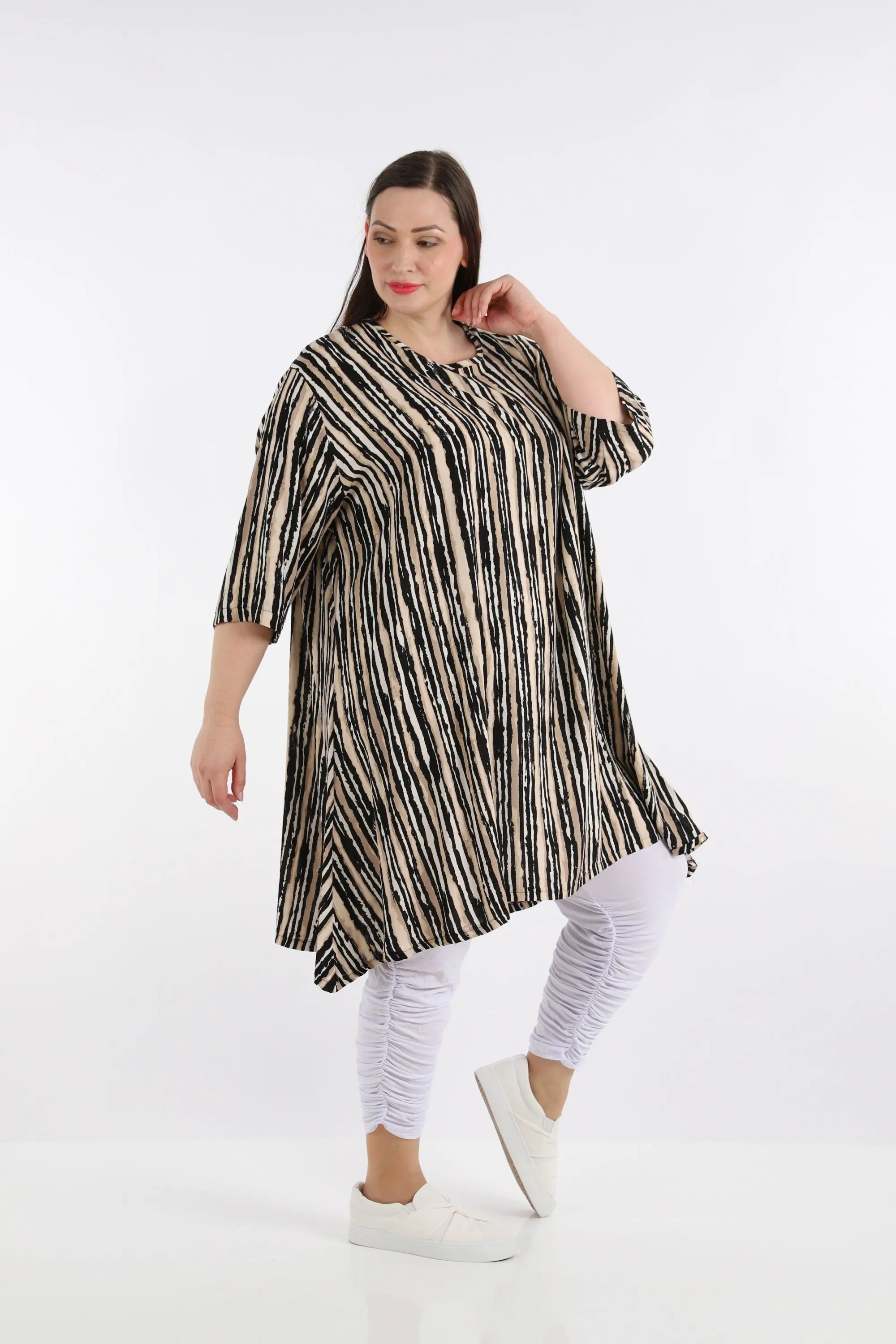 A-Form Shirt von AKH Fashion aus Viskose, ausgefallene, zeitlose Lagenlook Mode