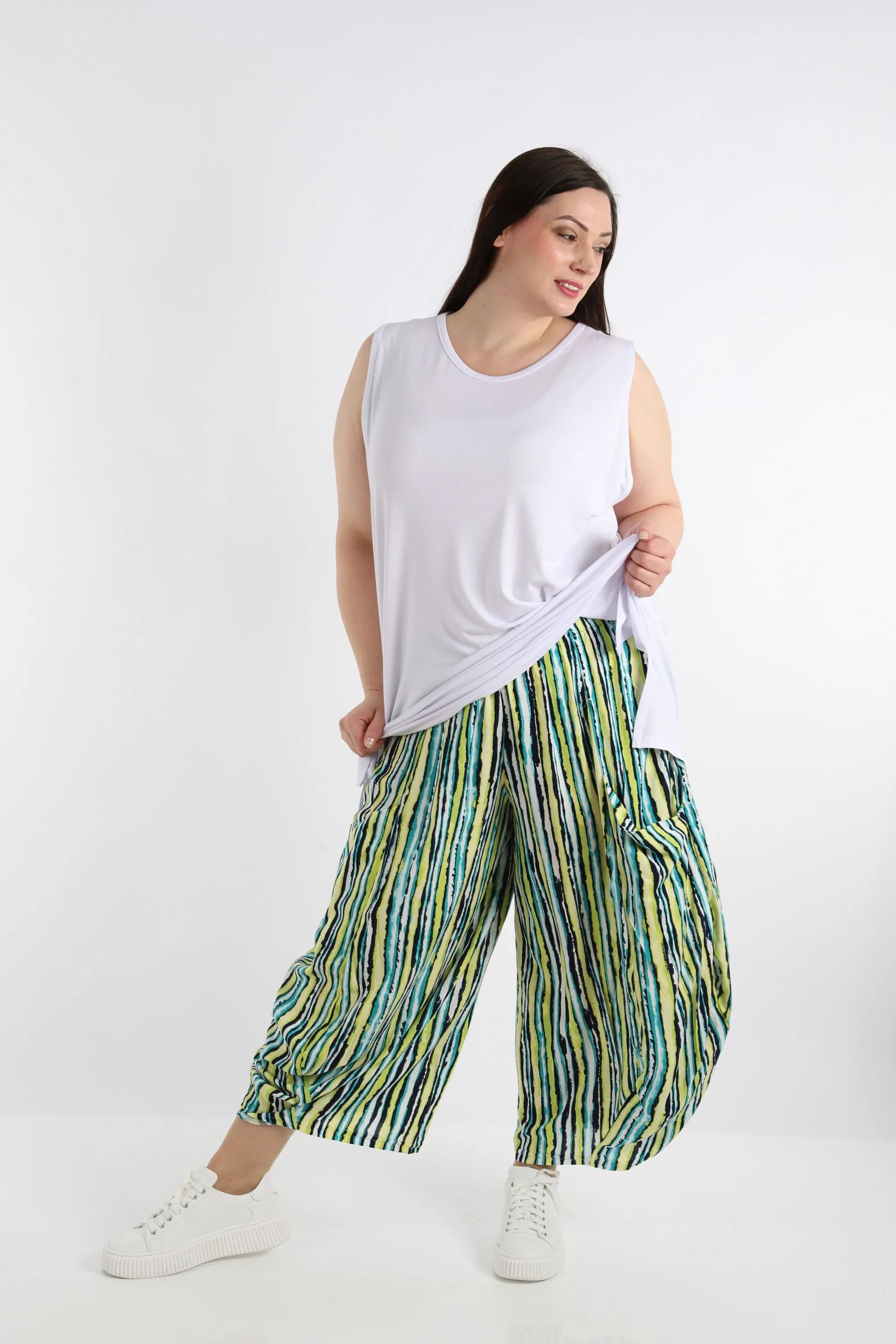 Ballonhose von AKH Fashion aus Viskose, ausgefallene, zeitlose Lagenlook Mode