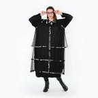  AKH Premium Bluse in gerader Form, aus Viskose, P1011.7136, Weiß/Grau, Kringel, Schick