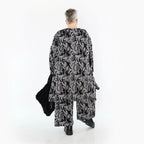  Ballonjacke von AKH Premium aus Viskose, P1012.7140, Grau/Schwarz, Wellen, Ausgefallen