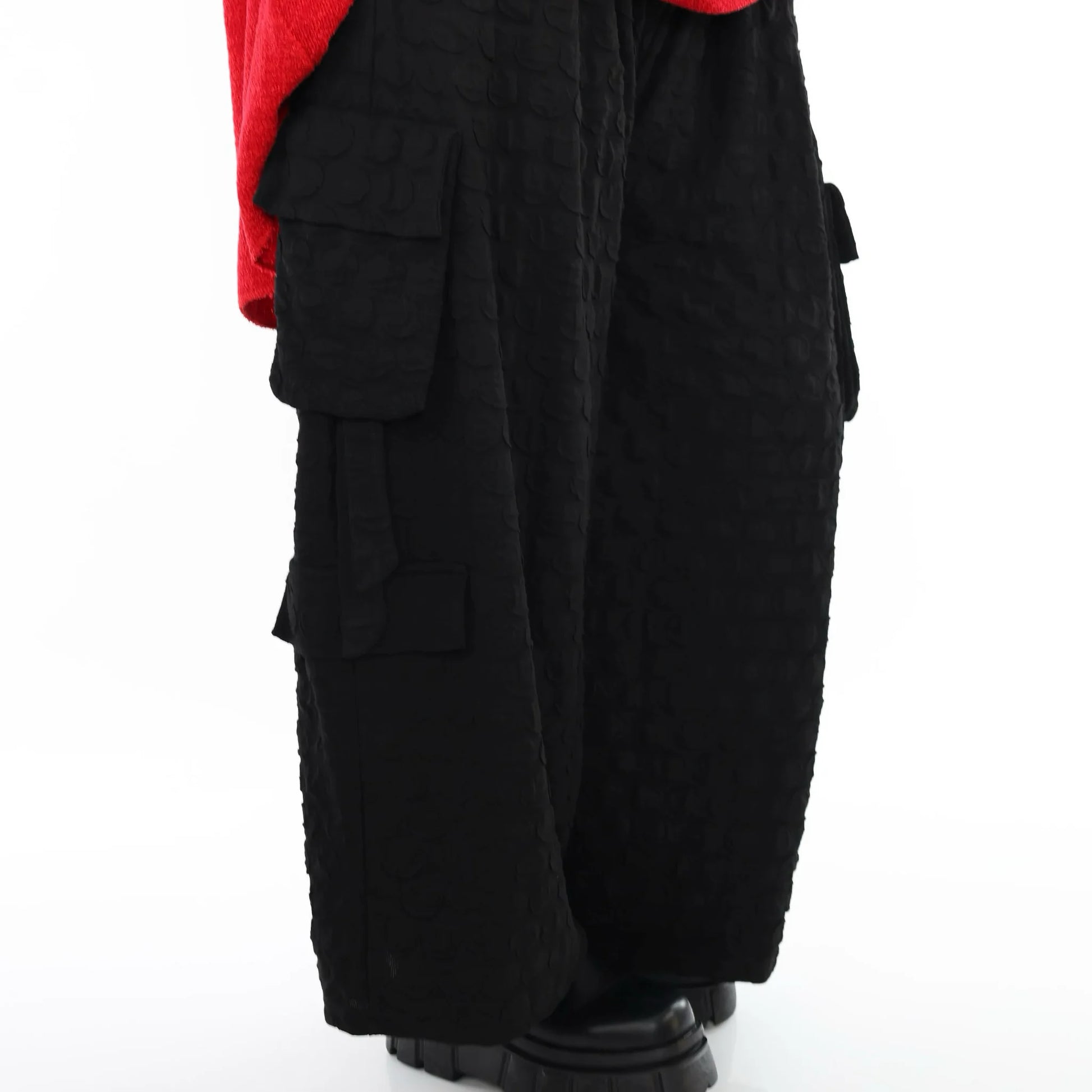  Ballonhose von AKH Premium aus Viskose, P1020.7125, Schwarz, Punkte, Ausgefallen, Zeitlos