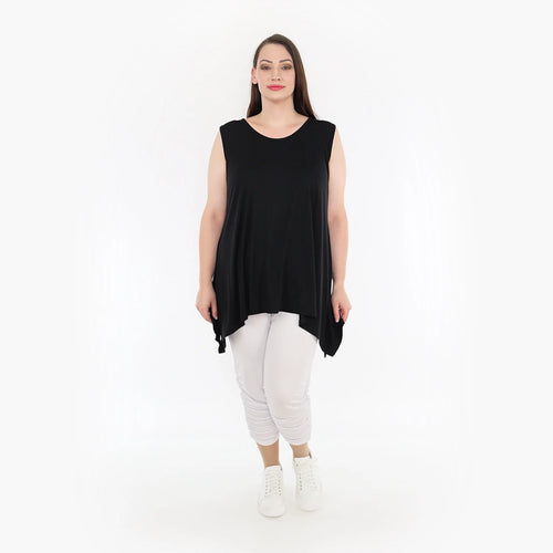  A-Form Top von AKH Fashion aus Viskose, 1233.03071, Schwarz, Schick, Modern, Bequem