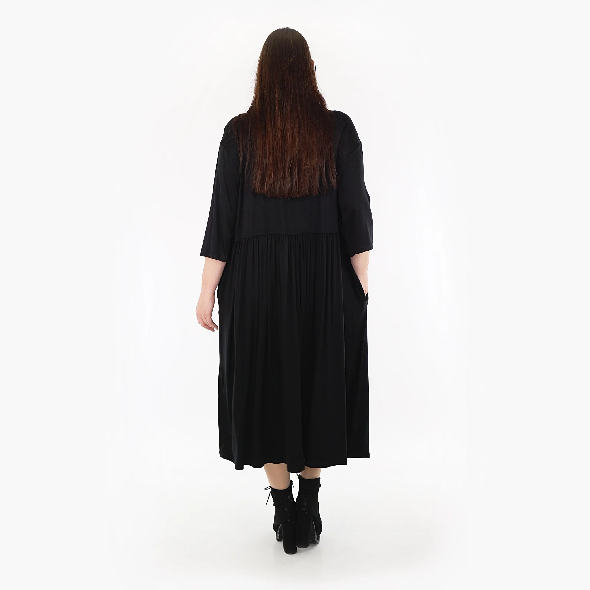  Ballonkleid von AKH Fashion aus Viskose, 1233.06948, Schwarz, Schick, Modern, Bequem