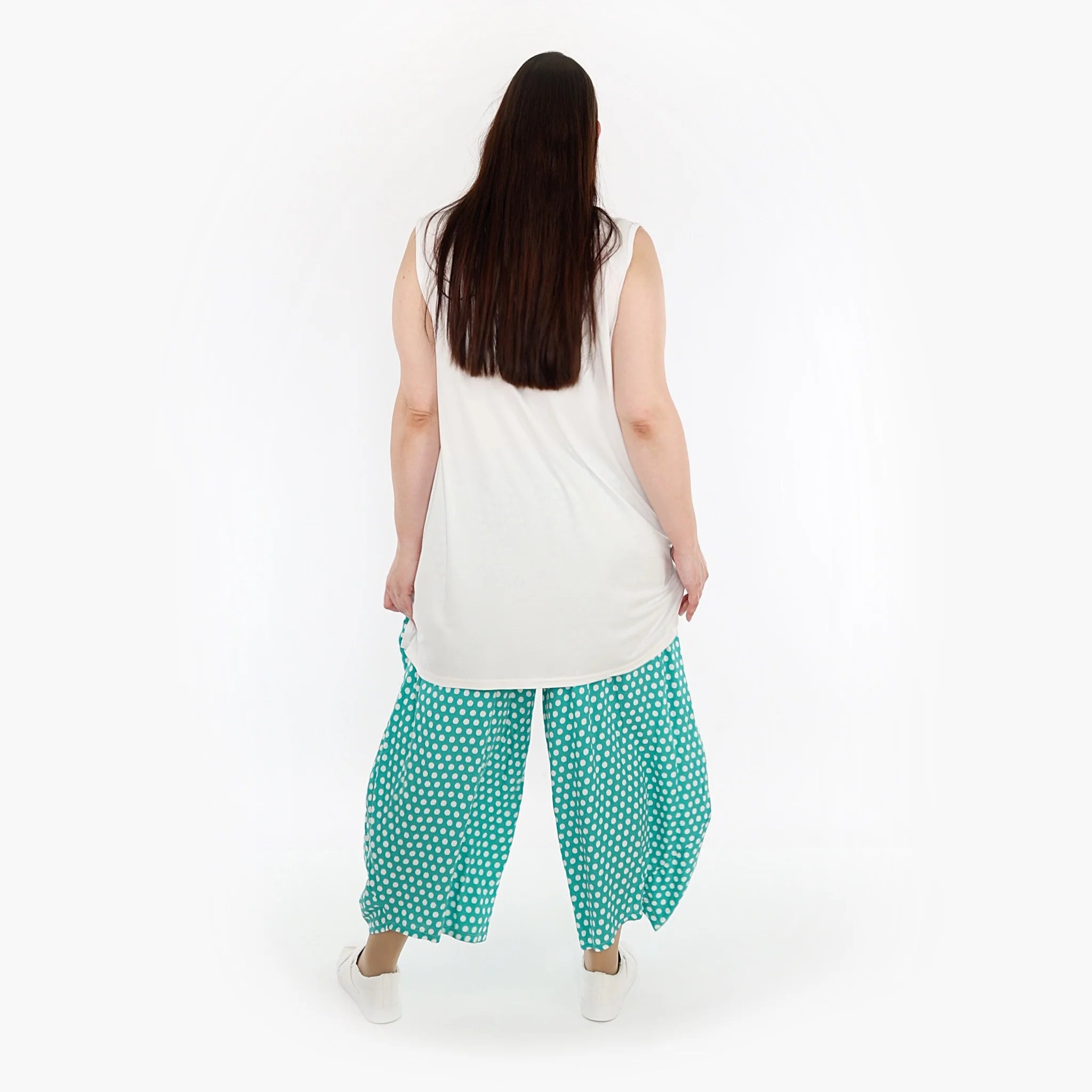  Ballonhose von AKH Fashion aus Viskose, 1273.08069, Mint-Weiß, Schick, Modern, Bequem