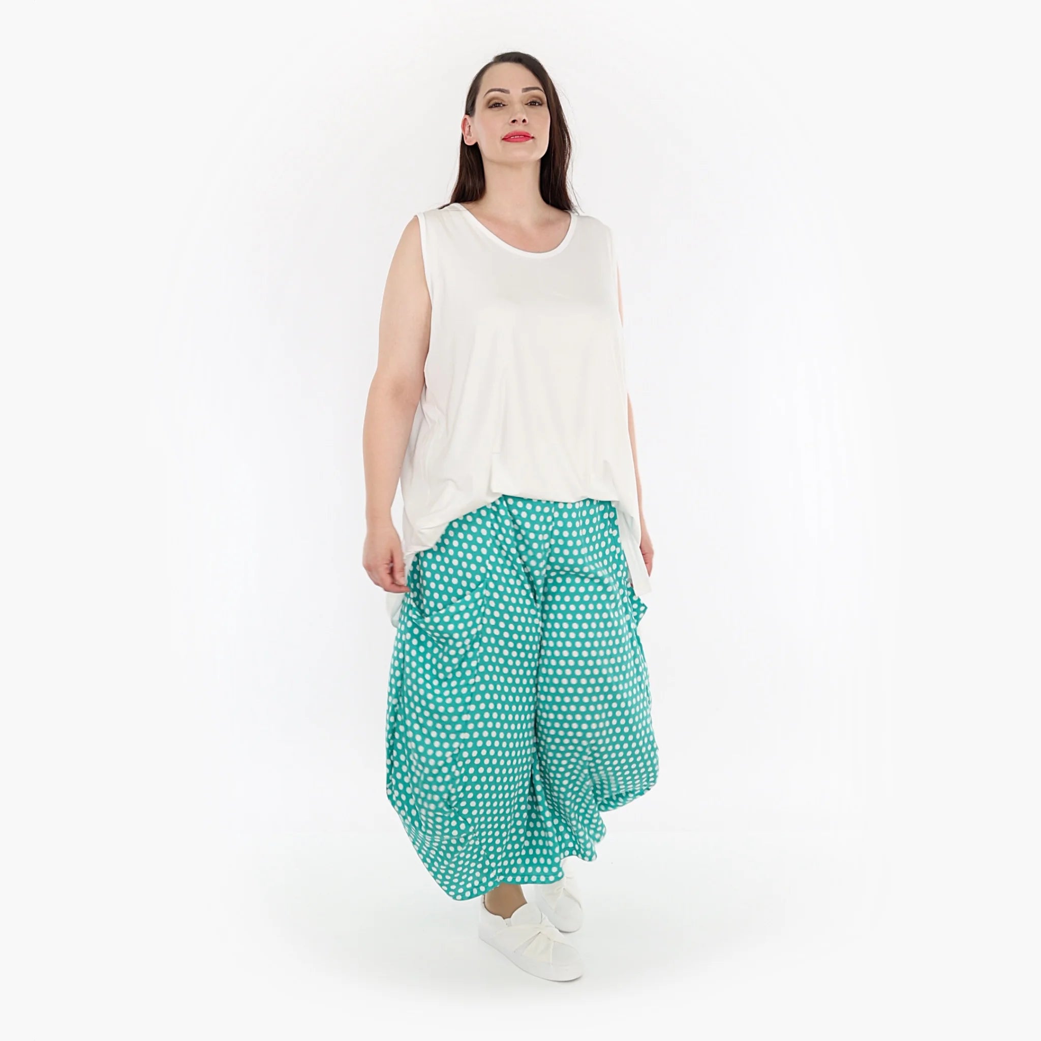  Ballonhose von AKH Fashion aus Viskose, 1273.08069, Mint-Weiß, Schick, Modern, Bequem
