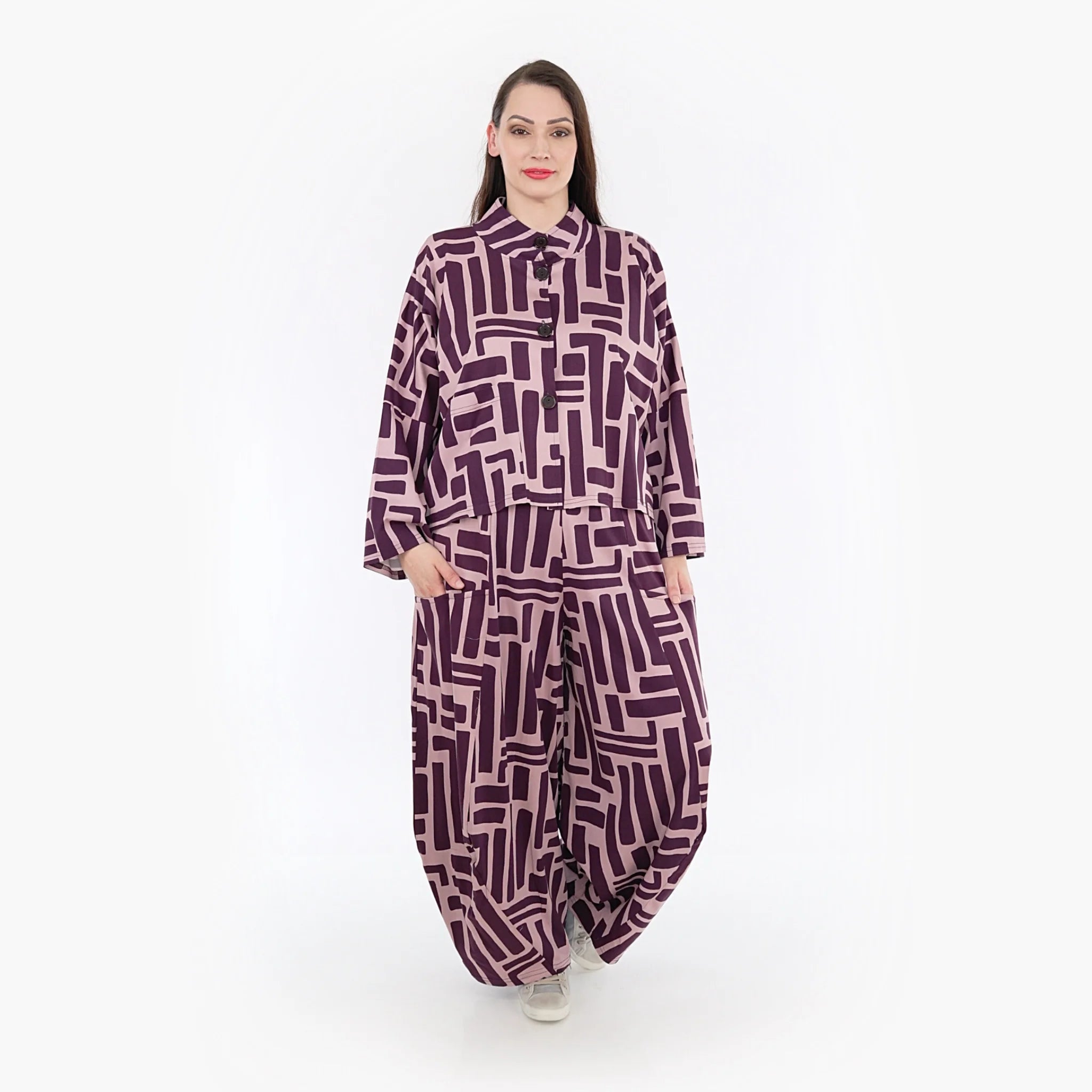  Ballonhose von AKH Fashion aus Viskose, 1318.08069, Beere-Rosa, Schick, Modern, Bequem