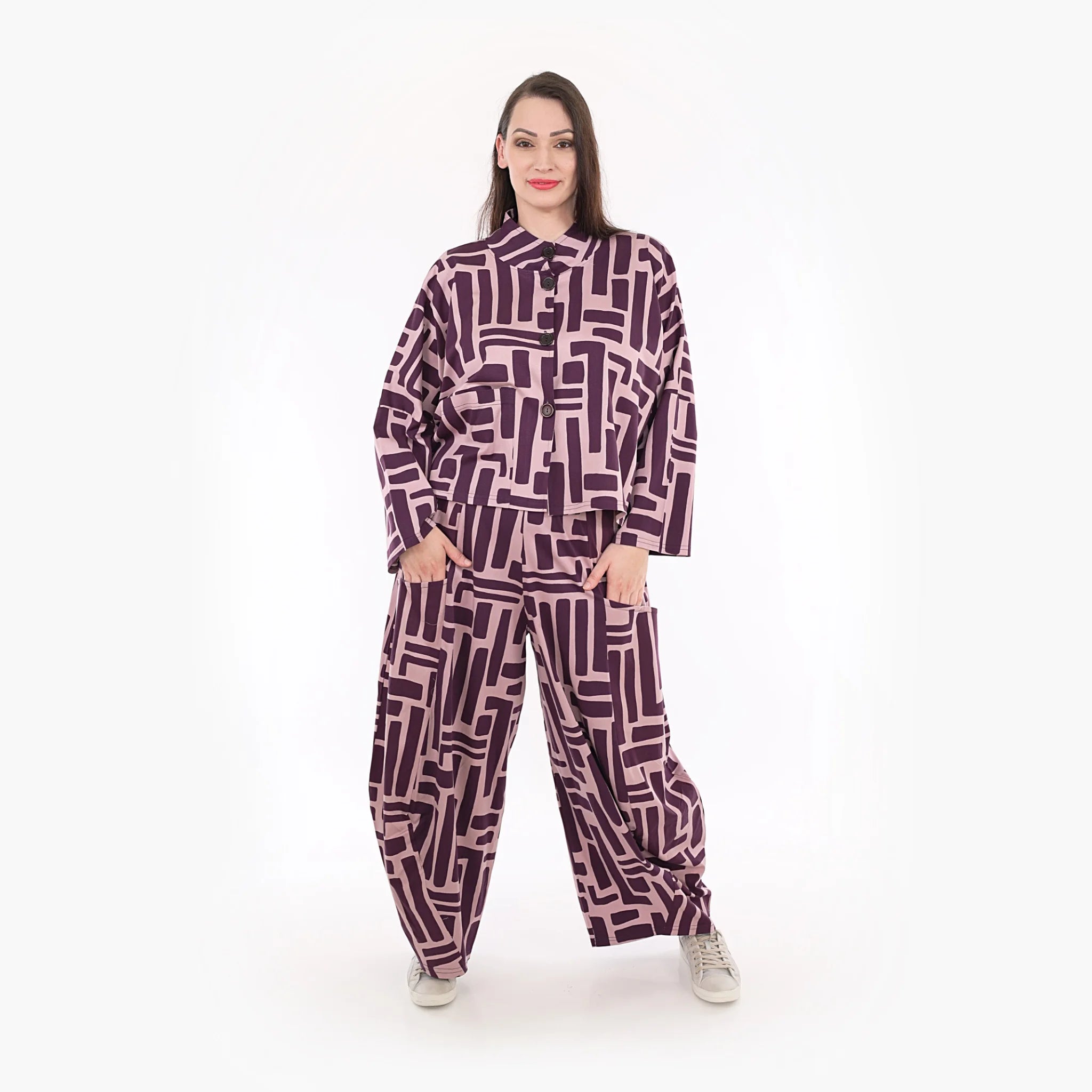  Ballonhose von AKH Fashion aus Viskose, 1318.08069, Beere-Rosa, Schick, Modern, Bequem