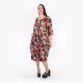  Ballonkleid von AKH Fashion aus Viskose, 1319.06698, Mehrfarbig, Farbmix, Schick, Modern