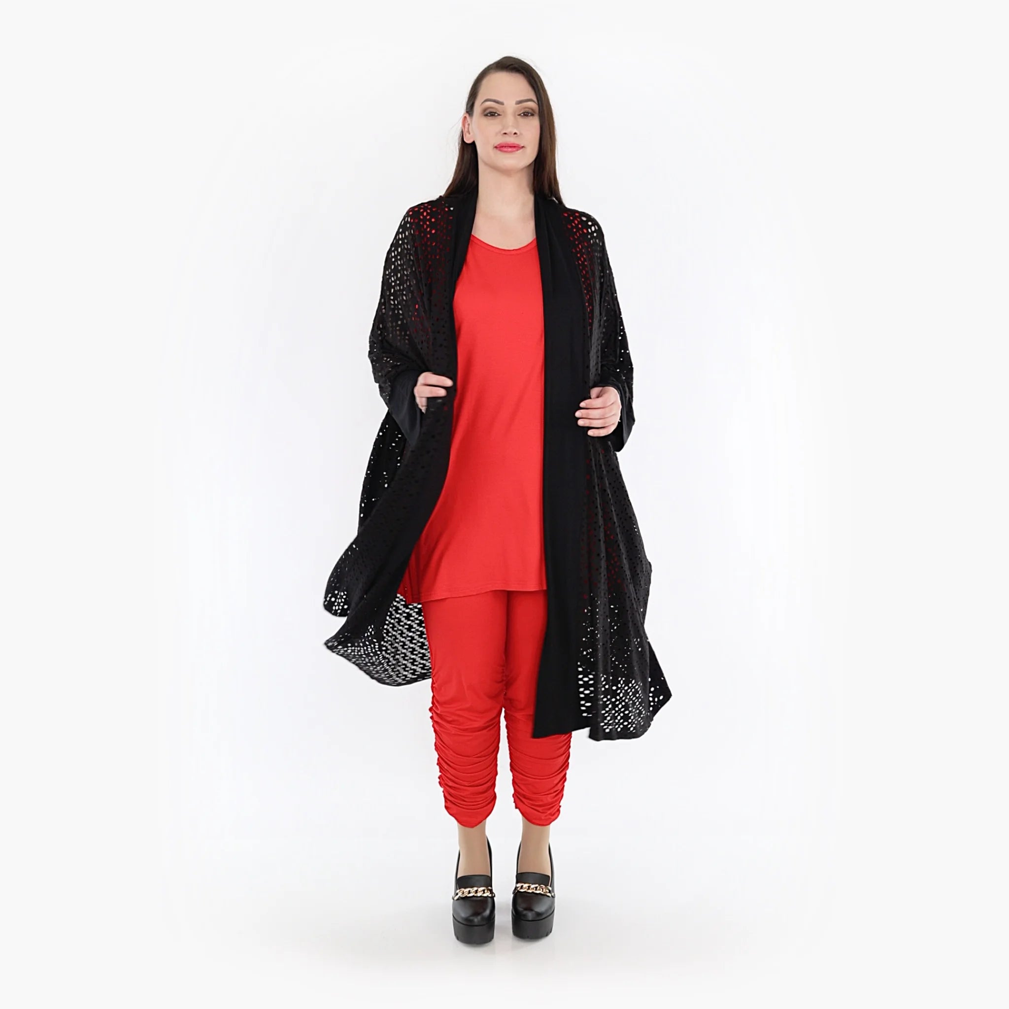 Jacke von AKH Fashion aus Viskose in gerader Form, ausgefallene Lagenlook Mode