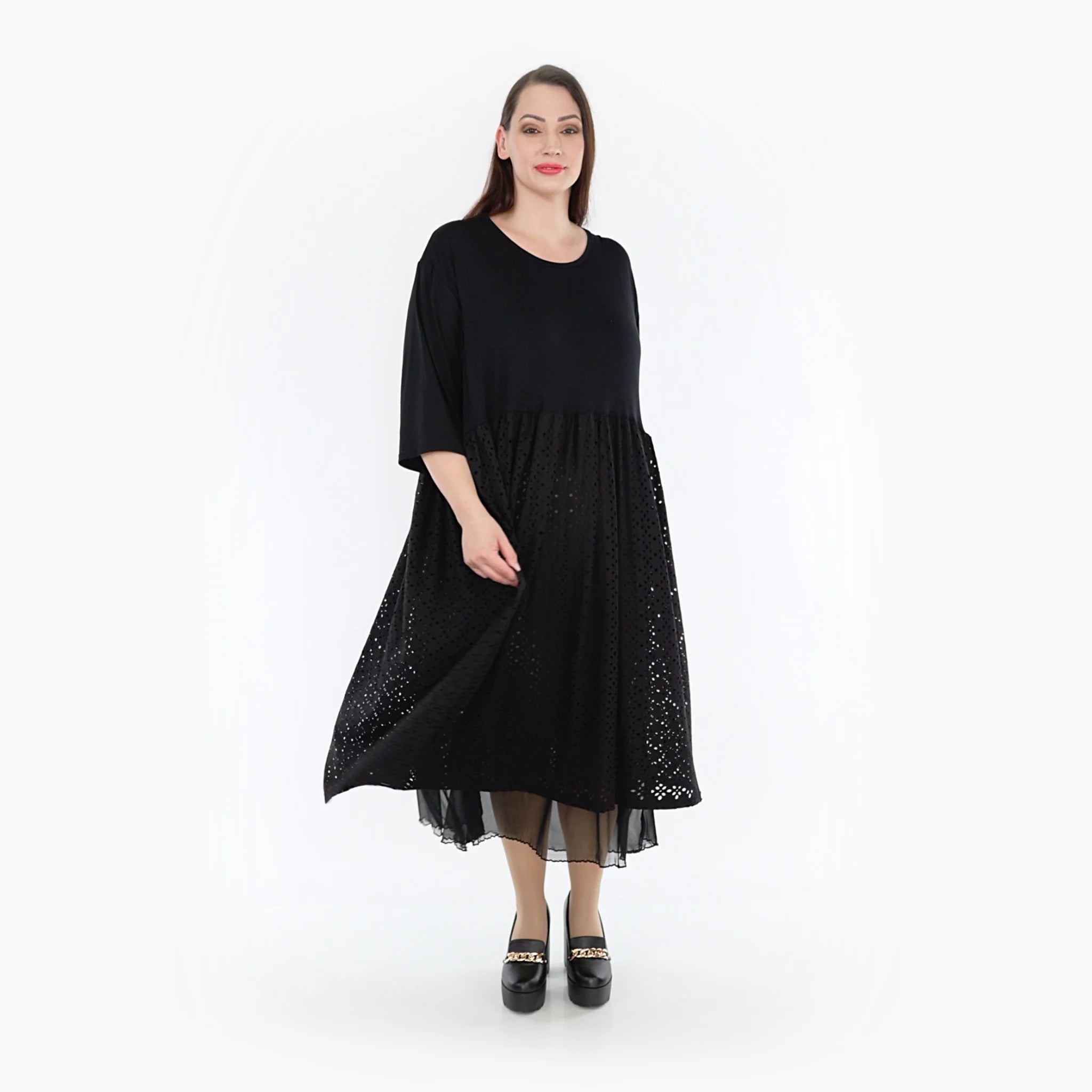 Ballonkleid von AKH Fashion aus Viskose, ausgefallene, zeitlose Lagenlook Mode