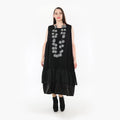  AKH Fashion Tunika in gerundeter Form, aus Baumwolle, 1326.06968, Schwarz, Schick, Modern