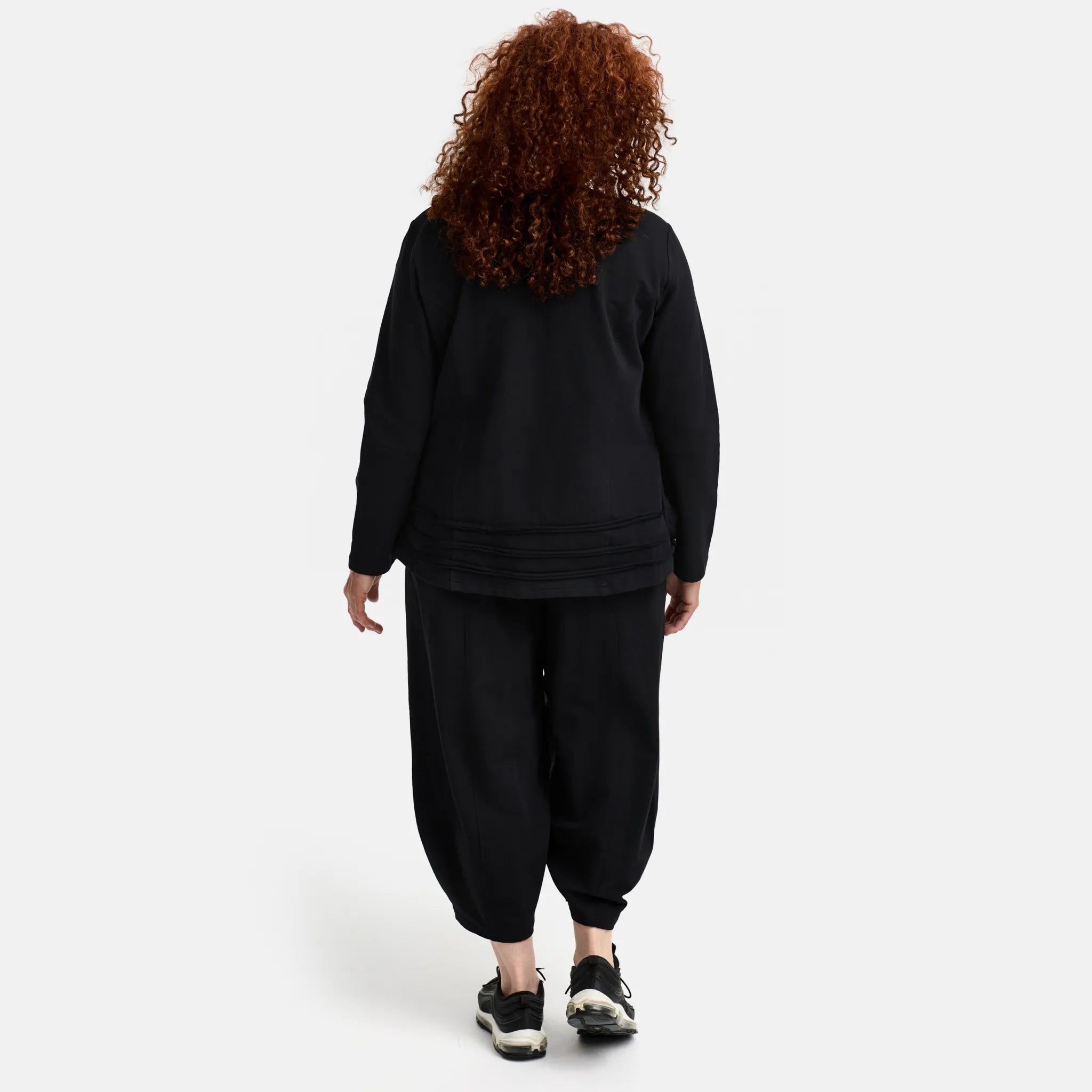  Do Your Best Jacke in gerader Form, aus Baumwolle, D914, Schwarz, Schick, Modern, Bequem