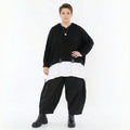 AKH Premium Bigshirt in kastiger Form, aus Baumwolle, P1032.2601, Schwarz, Ausgefallen