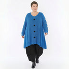 A-Form Bigshirt von AKH Premium aus Baumwolle, P1032.2603, JeansBlau, Ausgefallen, Zeitlos