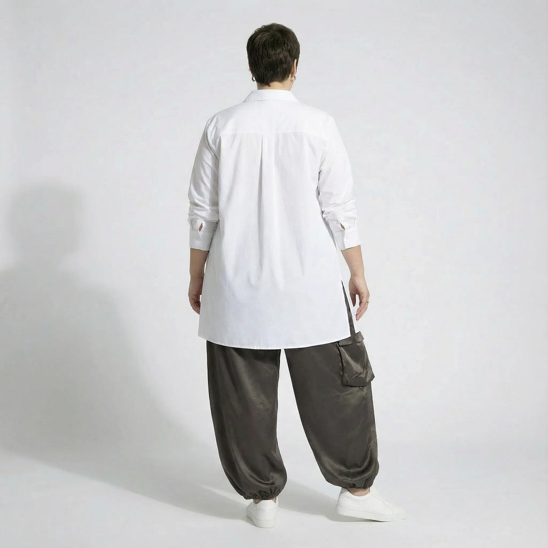 Ballonhose von AKH Premium aus Materialmix, P1027.7181, Braun, Ausgefallen, Zeitlos