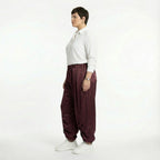  Ballonhose von AKH Premium aus Materialmix, P1027.7181, Weinrot, Ausgefallen, Zeitlos