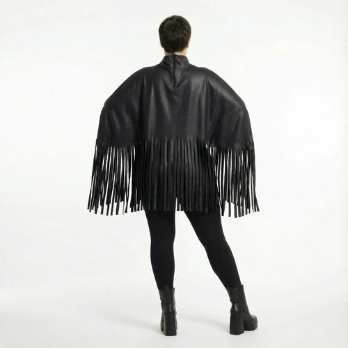  AKH Premium Bigshirt in kastiger Form, aus Materialmix, P1027.7182, Schwarz, Ausgefallen