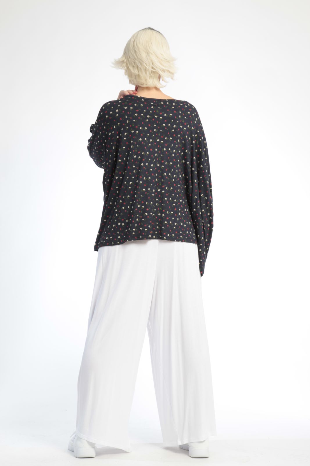 AKH Fashion · Shirt · Rayan-Blossom · 3017 · Dunkelblau