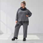 Jerseyhose mit elastischem Bund aus weichem Stretchstoff im geraden Komfortschnitt