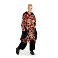  Ballonmantel von AKH Fashion aus Materialmix, 1140.06856, Rot-Orange-Schwarz, Grafik