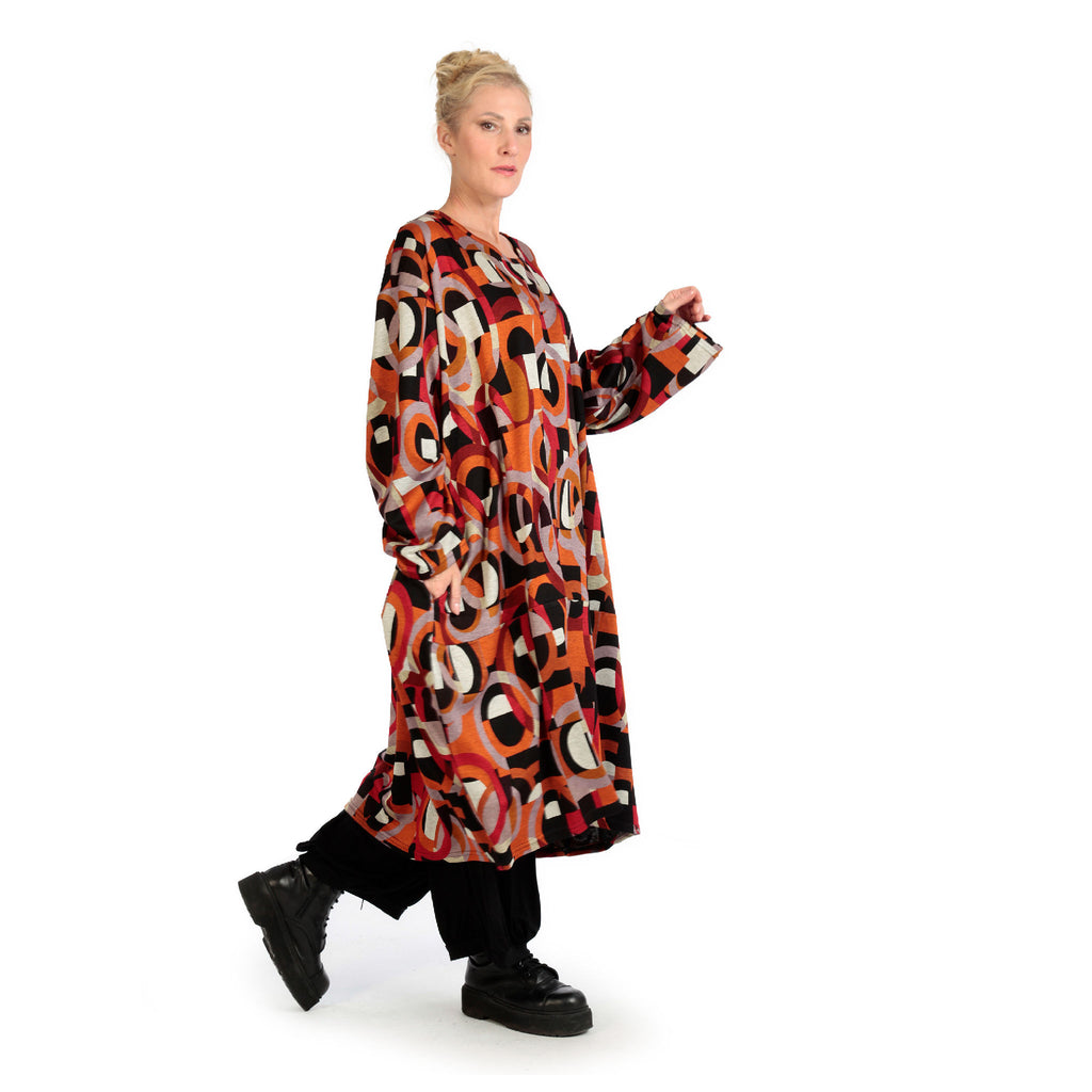 Ballonkleid von AKH Fashion aus Materialmix, ausgefallene, zeitlose Lagenlook Mode