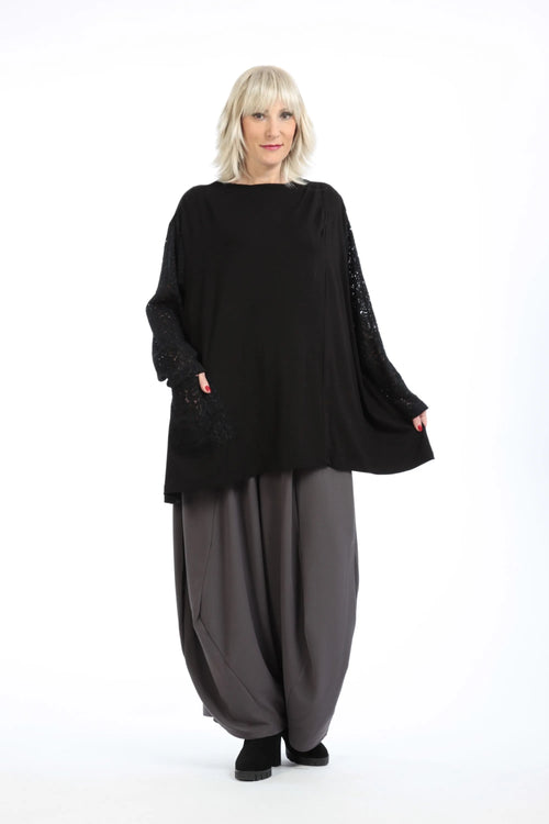 A-Form Shirt von AKH Fashion aus Viskose, ausgefallene, zeitlose Lagenlook Mode
