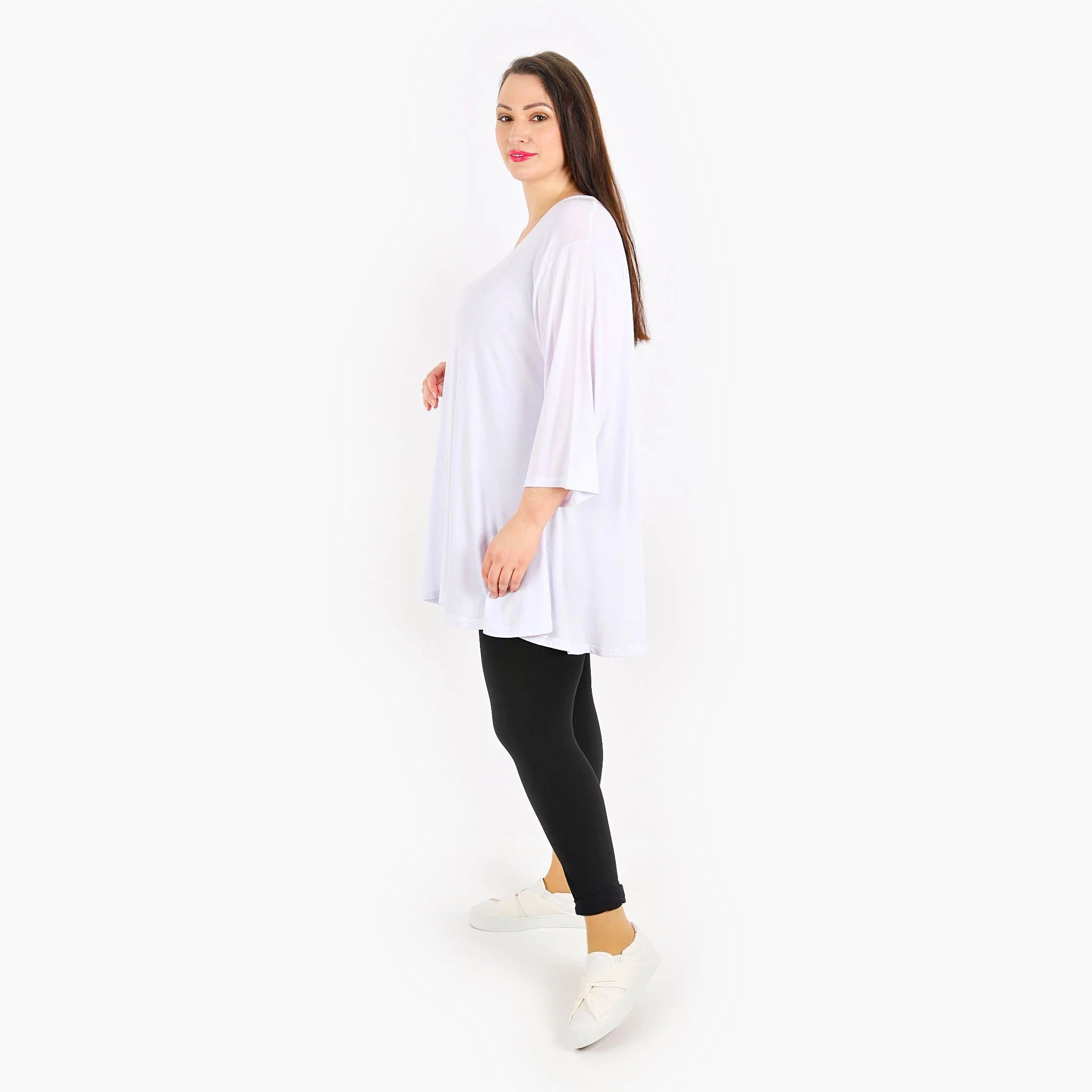  AKH Fashion Leggings in gerader Form, aus Viskose, 1233.0P100, Schwarz, Ausgefallen