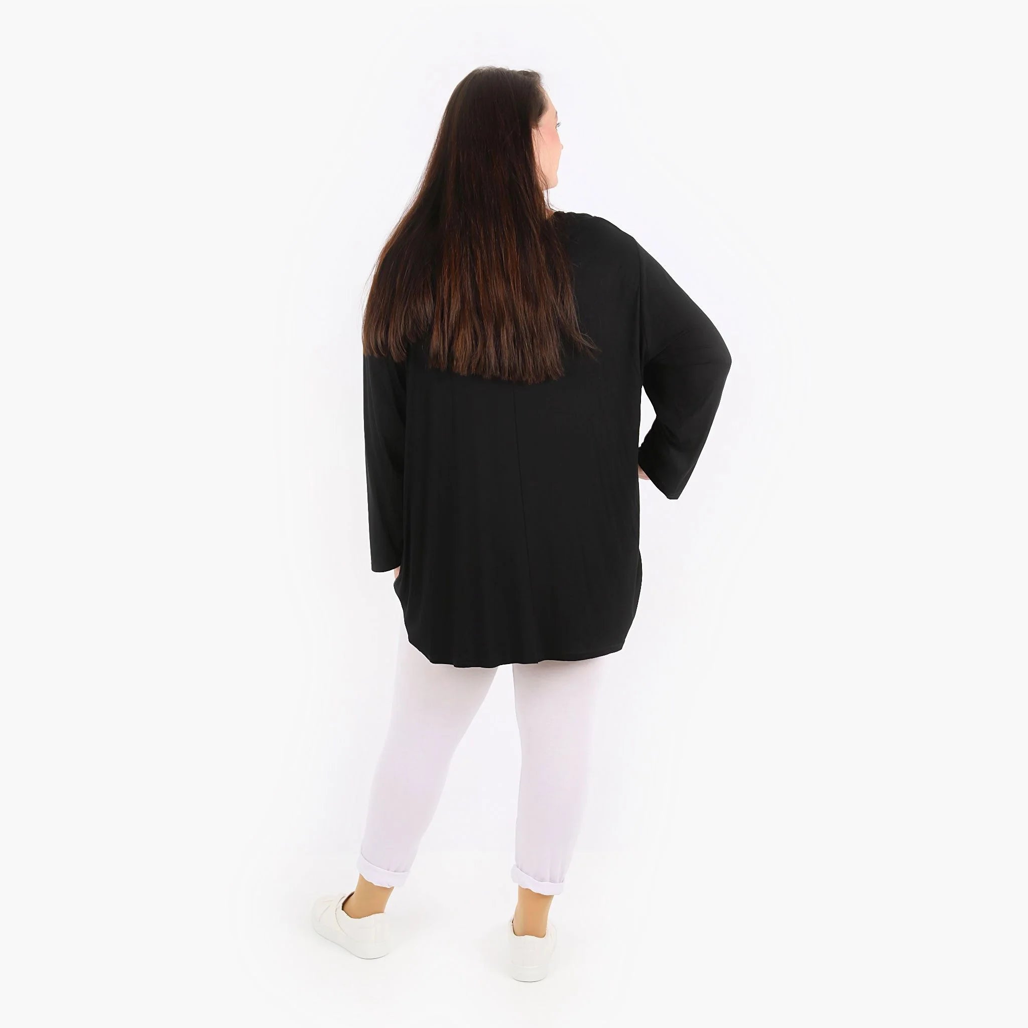 AKH Fashion Leggings in gerader Form, aus Viskose, 1233.0P100, Weiß, Ausgefallen, Zeitlos