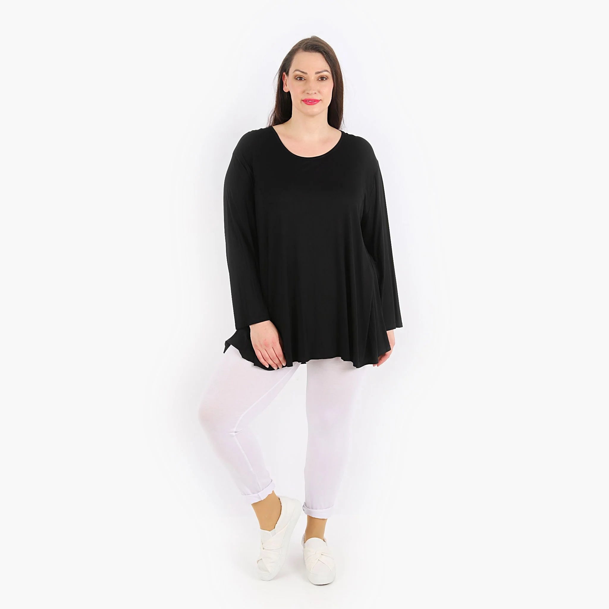  AKH Fashion Leggings in gerader Form, aus Viskose, 1233.0P100, Weiß, Ausgefallen, Zeitlos