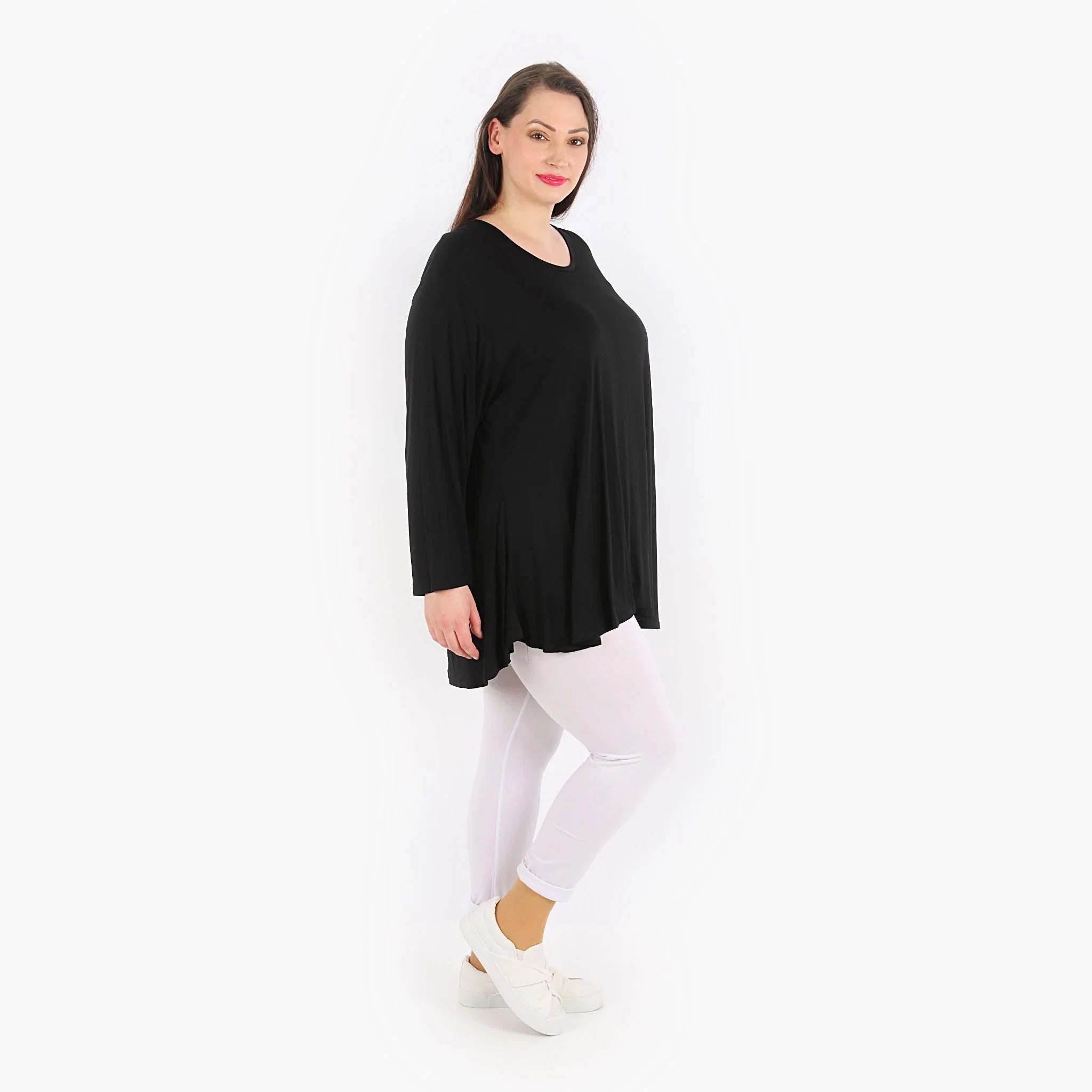  AKH Fashion Leggings in gerader Form, aus Viskose, 1233.0P100, Weiß, Ausgefallen, Zeitlos