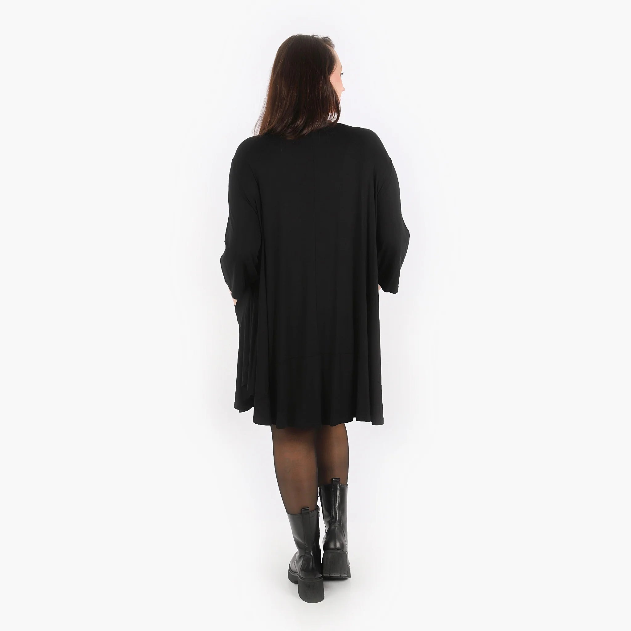  AKH Fashion Bigshirt in Glocken-Form, aus Viskose, 1312.00592, Schwarz, Schick, Modern