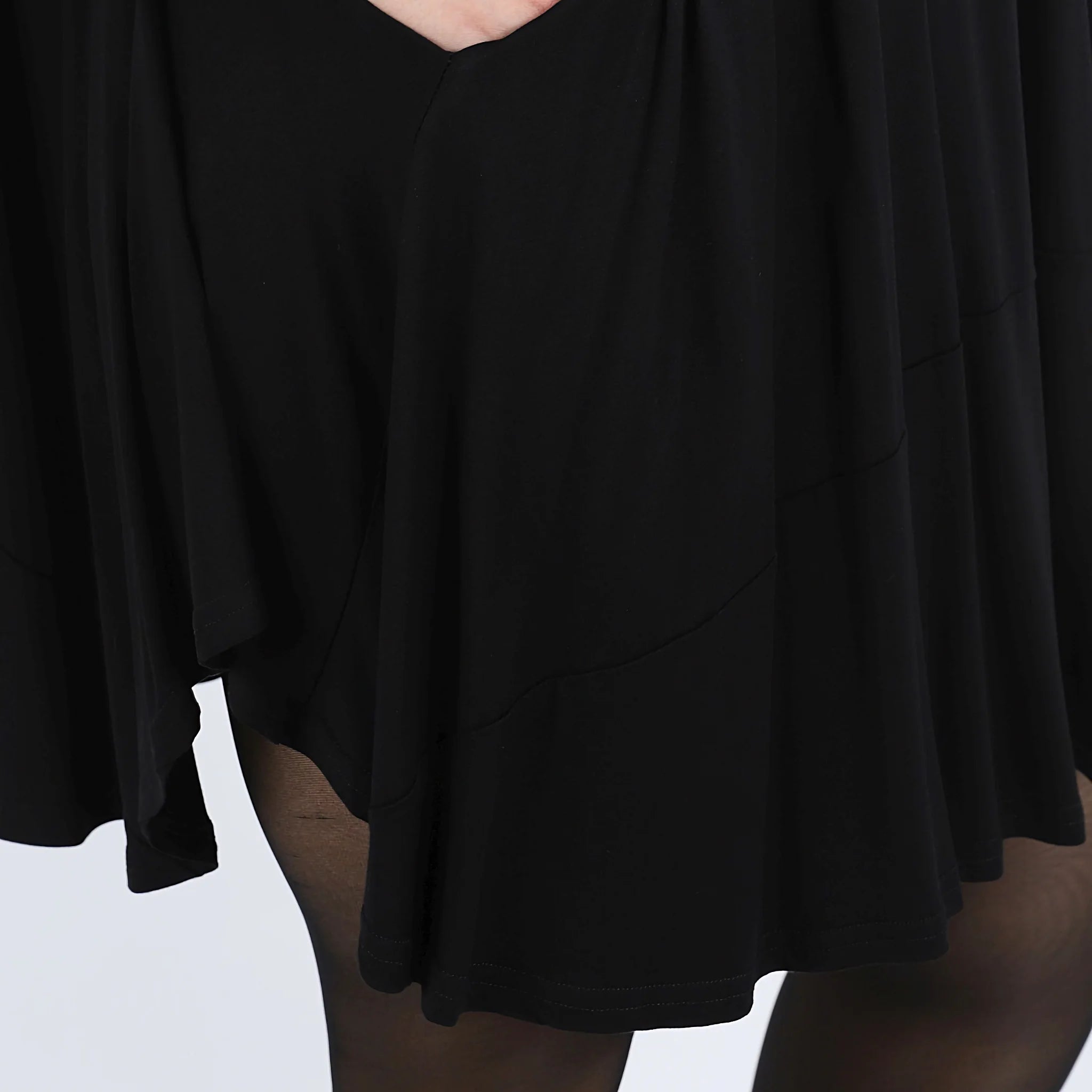  AKH Fashion Bigshirt in Glocken-Form, aus Viskose, 1312.00592, Schwarz, Schick, Modern