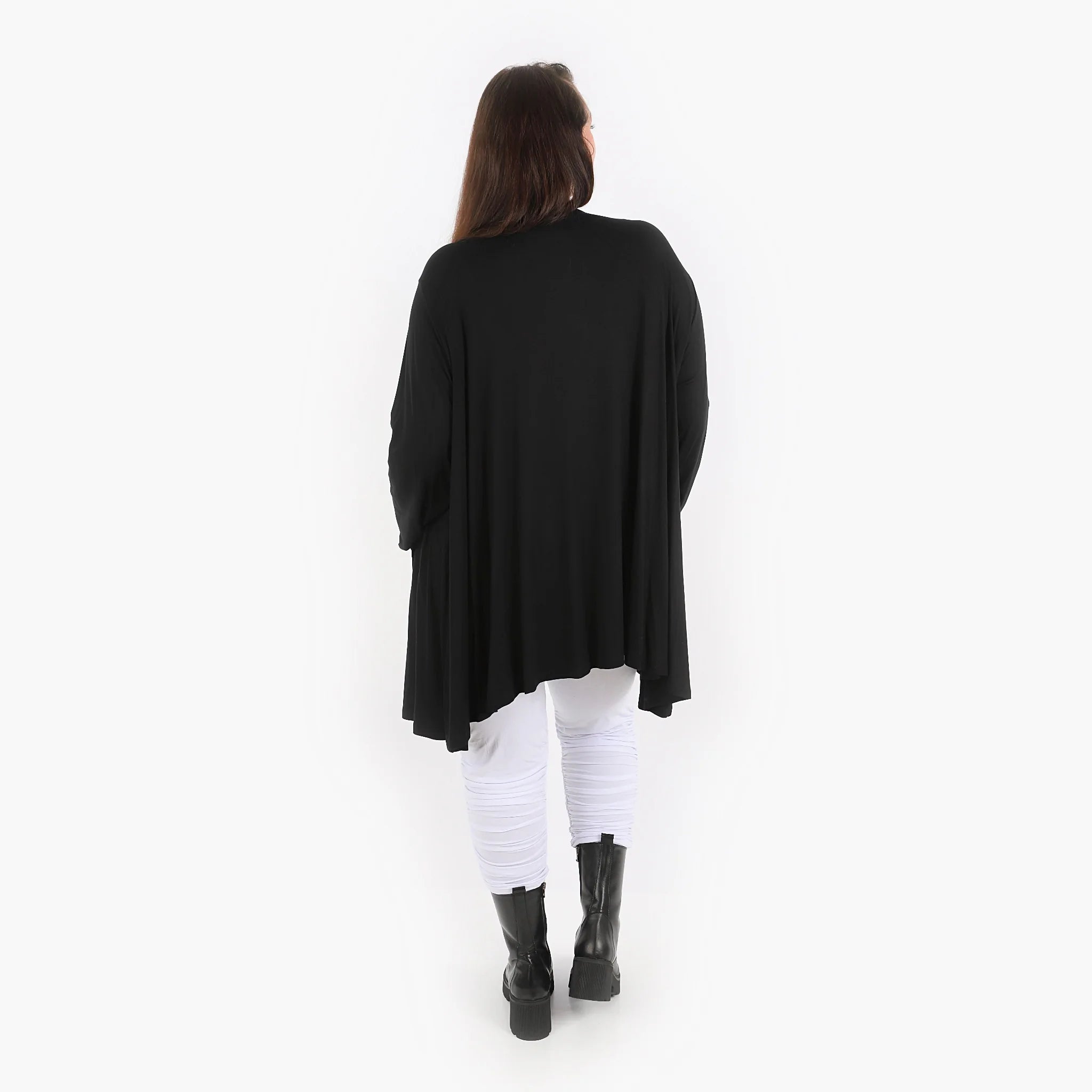  A-Form Jacke von AKH Fashion aus Viskose, 1312.01382, Schwarz, Schick, Modern, Bequem