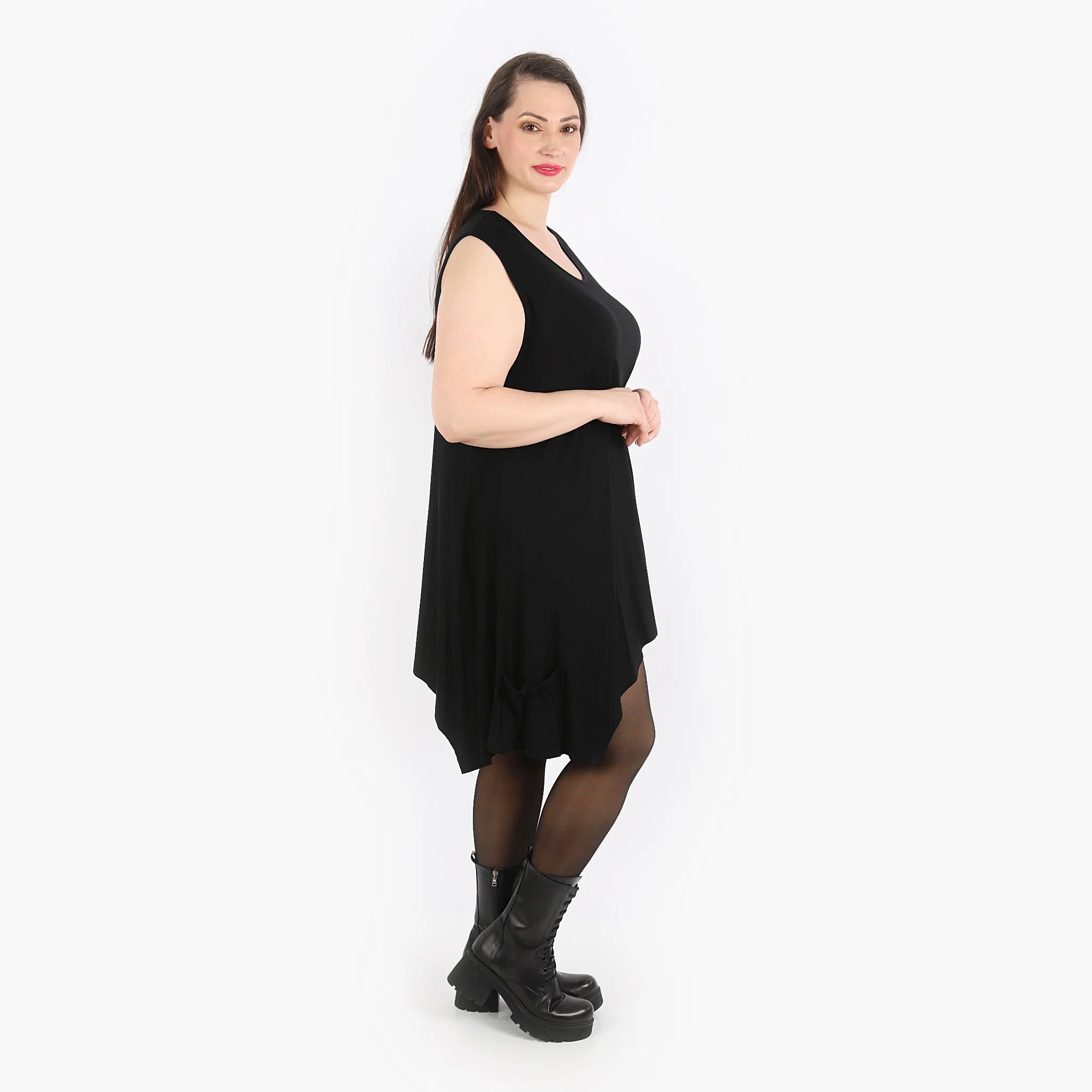  A-Form Tunika von AKH Fashion aus Viskose, 1312.03015, Schwarz, Schick, Modern, Bequem